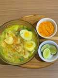 Soto Ayam Manten dengan Sambal Kemiri