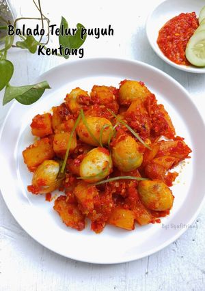 Foto resep Balado Telur puyuh Kentang