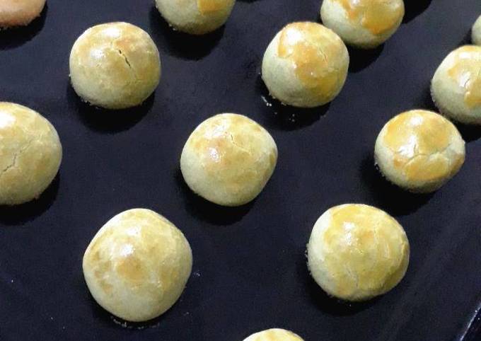 Standar Cara gampang bikin Green Tea Pineapple Tart yang sedap