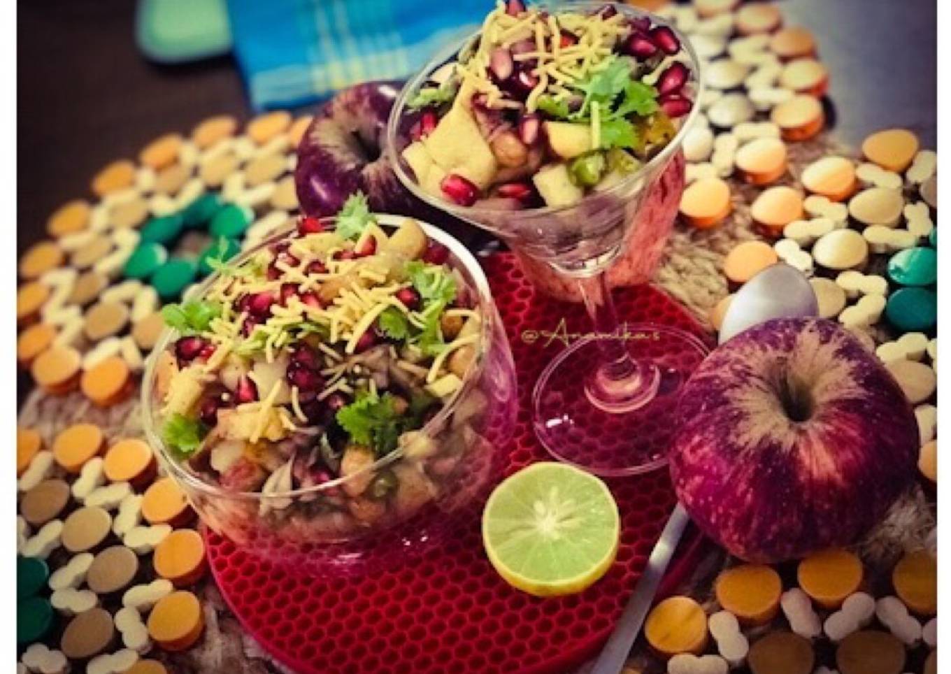 Apples Peanuts Masala Chaat