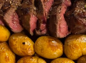 Foto de Lombo (Filé Mignon) com Batatas no Forno
