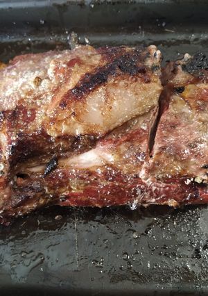 Una foto de Bondiola de cerdo a la llama