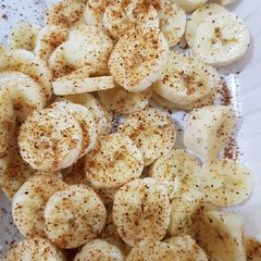 A picture of Banana chaat.