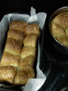 Foto resep Keto bread pertamaku, roti sobek