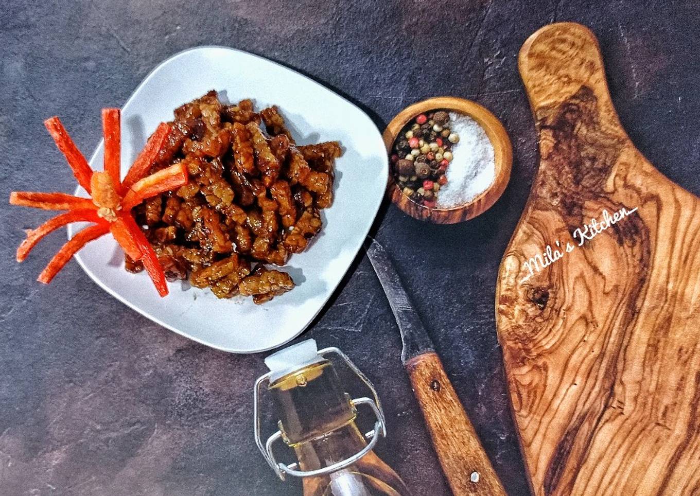 Orek Tempe bumbu iris