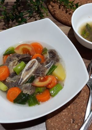 Foto resep SOP JANDA ramah anak / SOP IGA SAPI sayuran 👍