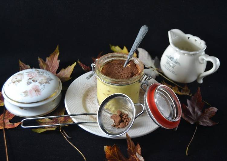 Birramisù con crema chantilly allo zabaione