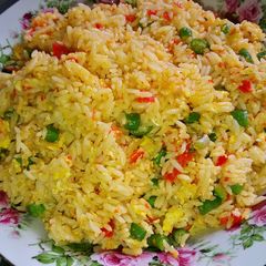 A picture of Fried Rice Ala Kampung #PinkBoxCereal.