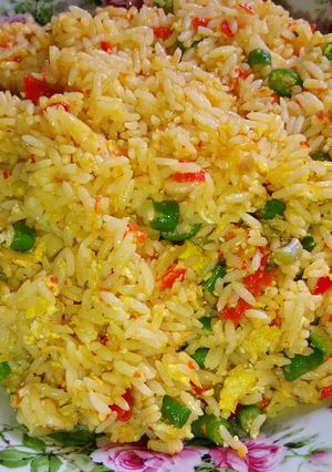 A picture of Fried Rice Ala Kampung #PinkBoxCereal.