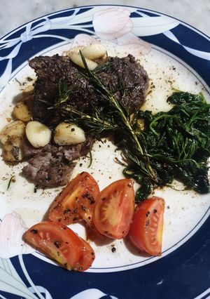 Foto resep Simple Steak Garlic Butter