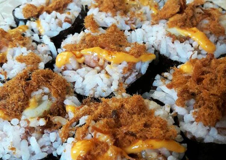 Nasi gulung nori simple ala2 sushi