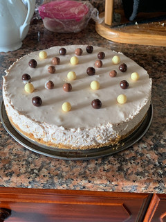Una foto de Tarta cheesecake kinder