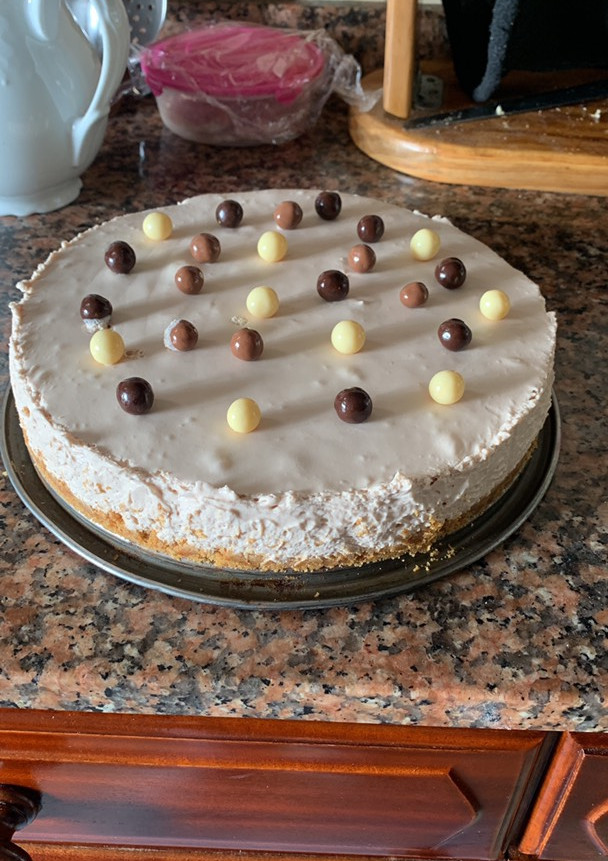 Una foto de Tarta cheesecake kinder