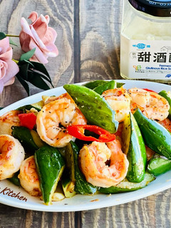 酒釀小黃瓜炒蝦仁 / 簡單家常菜 的食譜成品照片