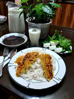 عکسی از دستور فسنجون مرغ زیبا پز