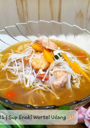 Foto resep Sup Enoki Wortel Udang ala Mama KamaRo