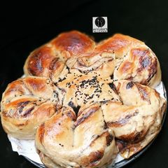 Chocolate star bread A picture of Chocolate star bread.
