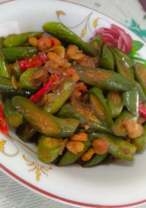 Foto resep Tumis terung campur udang
