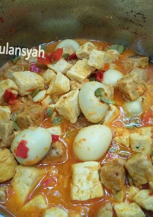 Foto resep Tahu tempe kuah santan