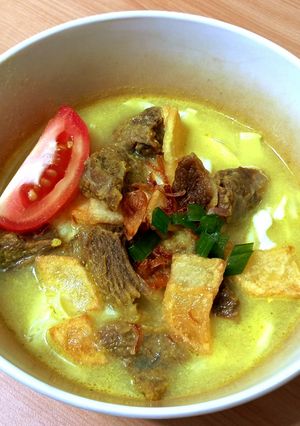 Foto resep Soto Daging Kuah Santan