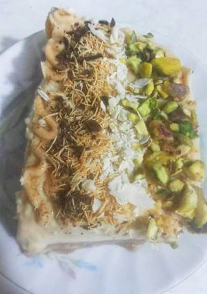 صورة لوصفة طريقة عمل طبقات المحلاية