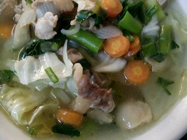 Langkah Mudah untuk Menyiapkan Resep Sayur sop tetelan sapi mantap Anti Ribet, Mantap