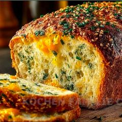 A picture of Lentil Cheese Bread.