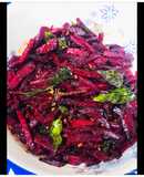 Instant beetroot achar