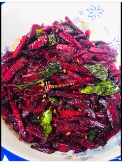 A picture of Instant beetroot achar.