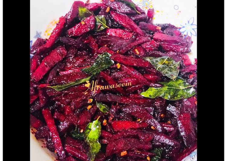 Instant beetroot achar