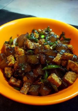 Foto resep Sambal goreng cecek tempe pete