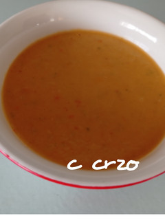 Una foto de Gazpacho de melocotón (Monsieur Cuisine Connect)