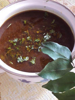 A picture of Curry leaves gravy.