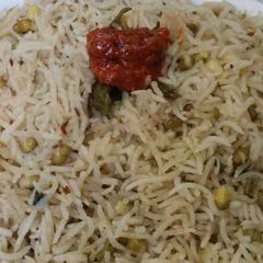 A picture of Whole Moong Daal Pulao.