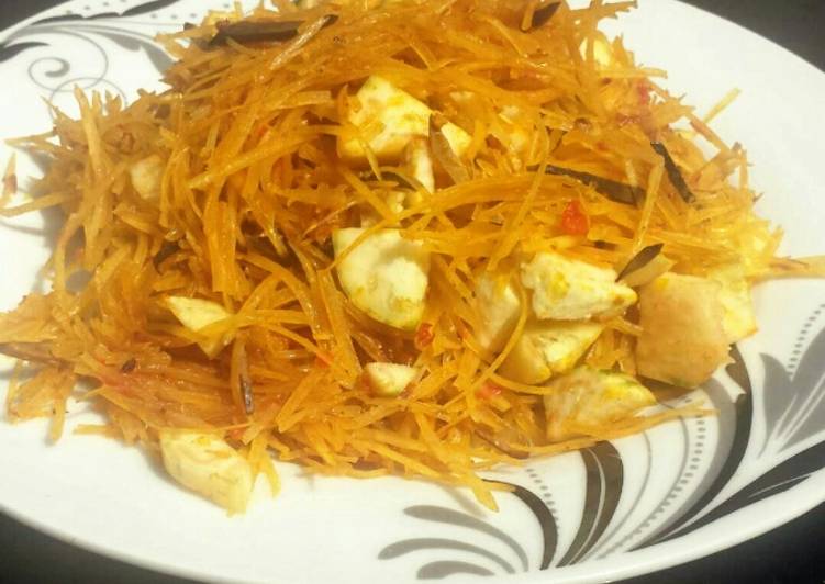 Easiest Way to Prepare Homemade Abacha (Traditional delicious meal)