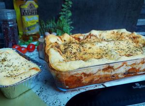 Foto resep Beef Lasagna dengan Riccota untuk cara mudah (Panggang)