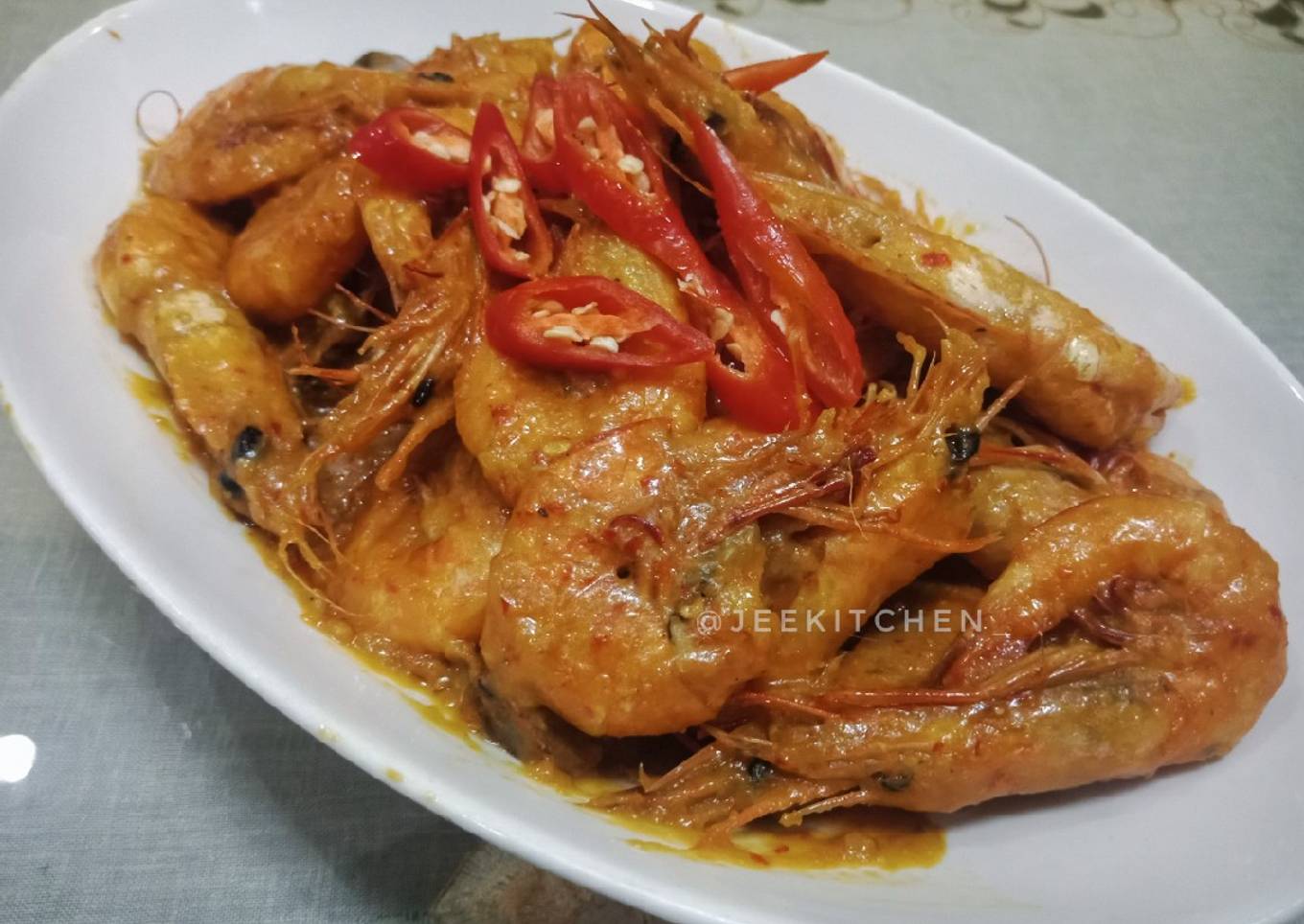Cara Gampang Membuat Udang bumbu rendang #selasabisa Anti Gagal