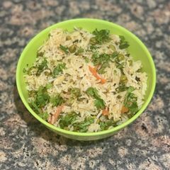 A picture of Green chana pulao.