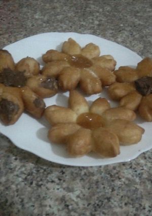 صورة لوصفة دونات الوردة