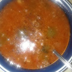 A picture of Unstuffed Pepper Soup.