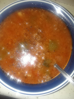A picture of Unstuffed Pepper Soup.