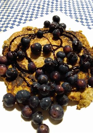Una foto de Panqueques de avena y banana