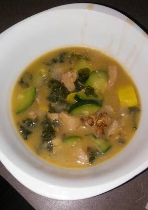 A picture of BgCtGal's Post Surgery Chicken Zucsqash Kale Soup.