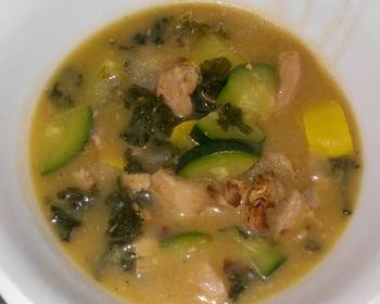 Easy Prepare Recipe BgCtGals Post Surgery Chicken Zucsqash Kale Soup Delicious