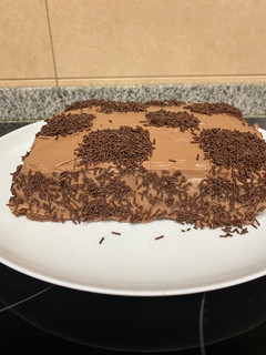 Una foto de Tarta de chocolate sin harina ni mantequilla!