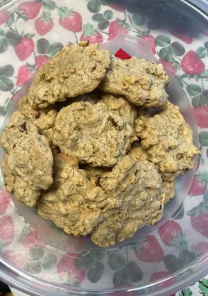 A picture of My favorite Oatmeal Raisin Cookie recipe by The Girl Who Ate Everything.