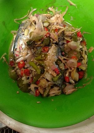 Foto resep Ikan asin peda rica