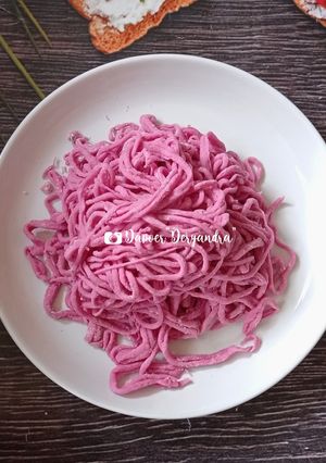 Foto resep Mie Home Made Buah Naga