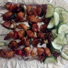 A picture of Chicken kebab.