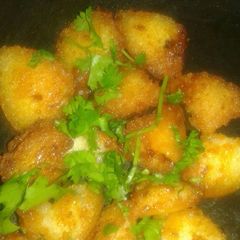 A picture of Idli chilli manchurian.